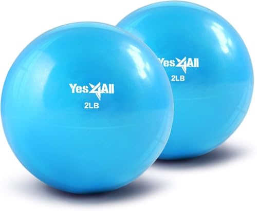 Pair of blue Yes4All two-pound toning balls